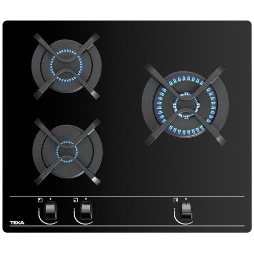 TEKA GBC 63010 CRISTAL NEGRO  - Placa de Gas 60CM NATURAL