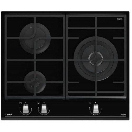 TEKA GZC 63310 XBB CRISTAL NEGRO  - Placa de Gas 60CM BUTANO