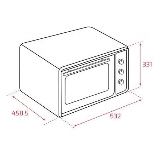 TEKA FSO 424 Gris  - Mini Horno 1300w