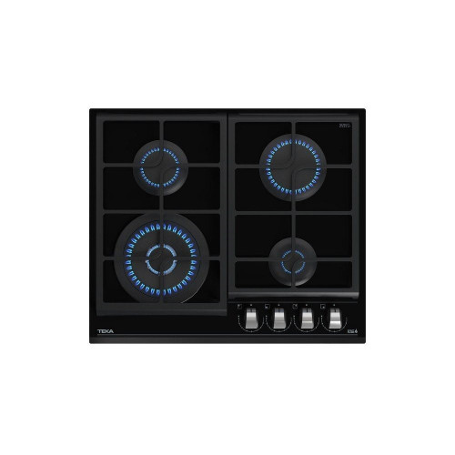 TEKA GZC 64320 XBA CRISTAL NEGRO  - Placa de Gas 60CM BUTANO