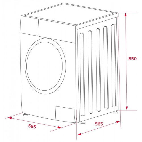 TEKA WMK 81050 WH Blanco - Lavadora Carga Frontal 10KG 1500RPM