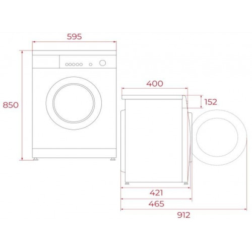 TEKA WMK 10620 Blanco - Lavadora Carga Frontal 6KG 1200RPM