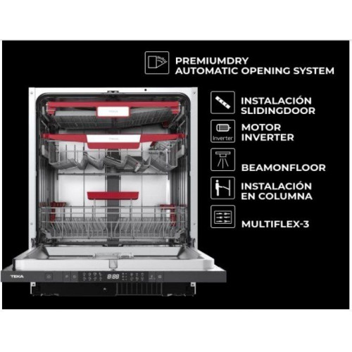 TEKA DFI 76960 Negro - Lavavajillas 60CM 14 Servicios