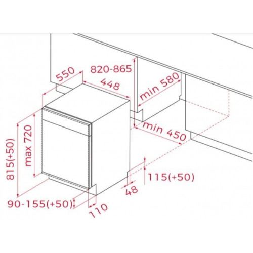 TEKA DFI 44800 - Lavavajillas 45CM 10 Servicios