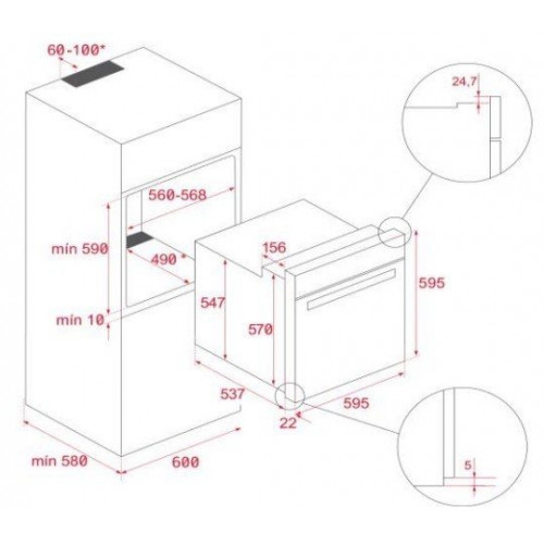 TEKA NEO HSB 6466 INOX - Horno Multifunción 70L