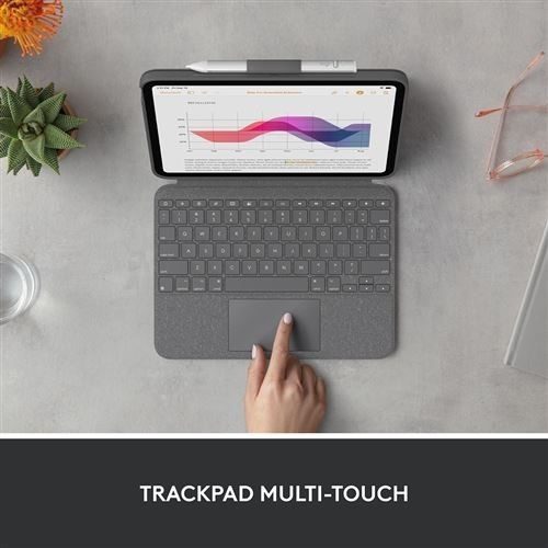 LOGITECH COMBO TOUCH Gris - Funda Tablet Con Teclado 10.9