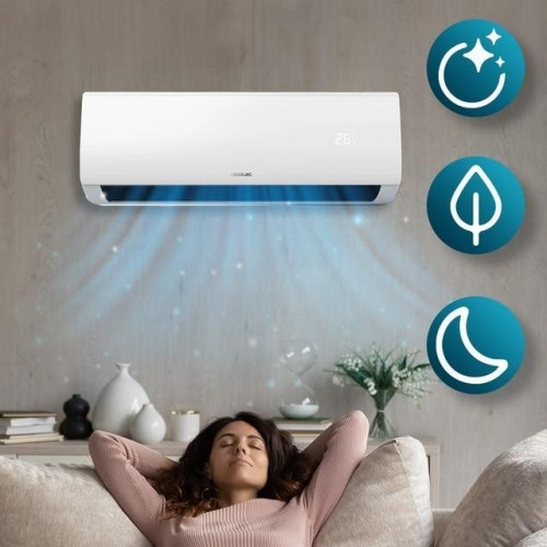 CECOTEC AIRCLIMA 9000 SMARTFRESH Blanco - Aire Acondicionado Split 2250 Frig y 1892 Kcal