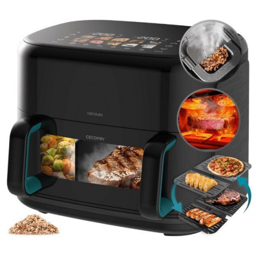 CECOTEC CECOFRY&GRILL SMOKIN'PRIME 11000 Negro - Freidora de Aire 2800W 11L