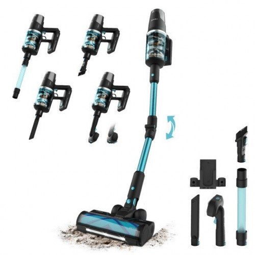 CECOTEC CONGA ROSCKSTAR 9500 LUNAR PET FLE Negro-Azul - Aspiradora de Escoba 300W