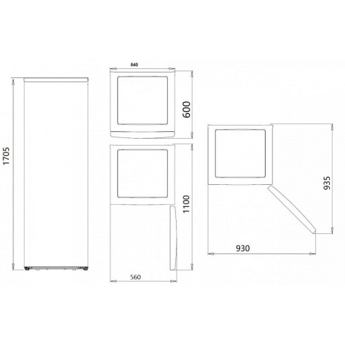 KROMSLINE SKCV 1755 Blanco - Congelador Vertical No Frost