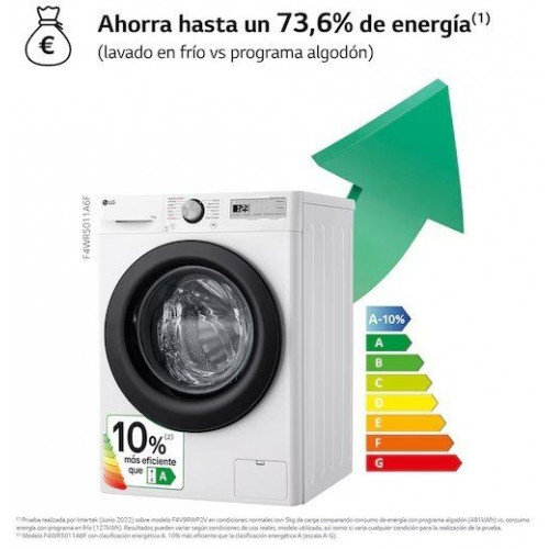 LG F4WR5011A6F Blanco - Lavadora Carga Frontal 11KG 1400RPM
