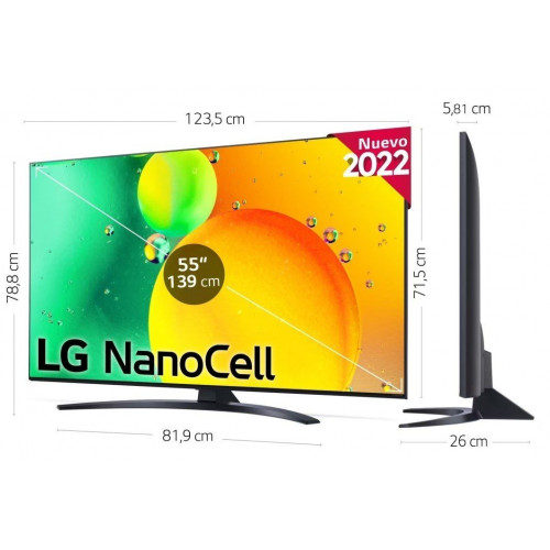 LG 55NANO766QA Negro - TV 55