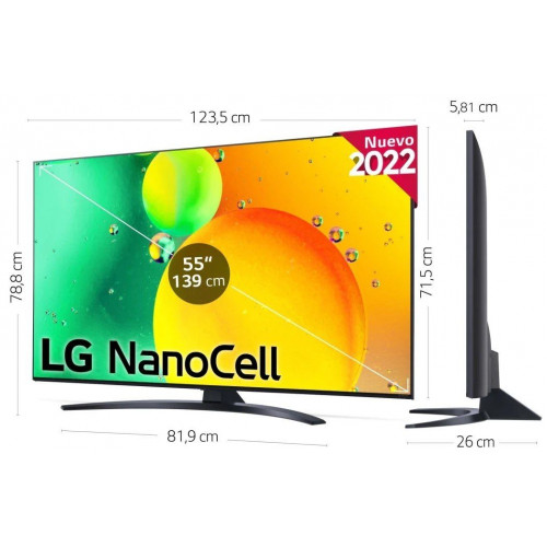 LG NANO766QA Negro - TV 55