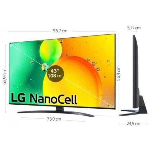 LG 43NANO766QA Negro - TV 43