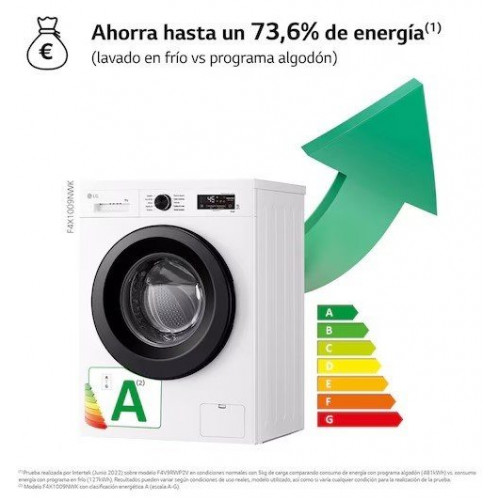 LG F4X1009NWK Blanco - Lavadora Carga Frontal 9KG 1400RPM