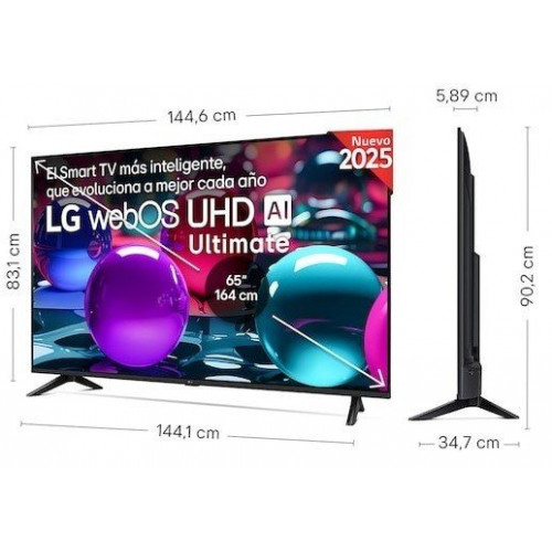 LG 65UA73006LA Negro - TV 65