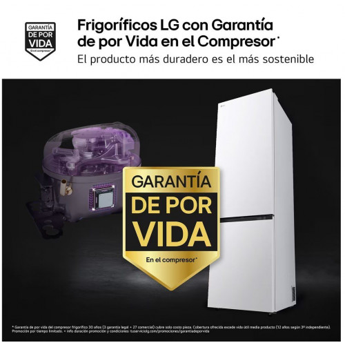 LG GBBSJ20ESW Blanco - Frigorífico Combi No Frost