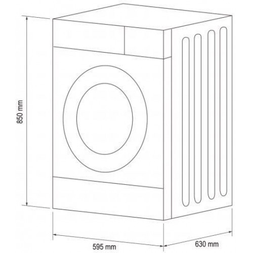 NIBELS SSE B C8 BLANCO  - Secadora Bomba de Calor 8KG