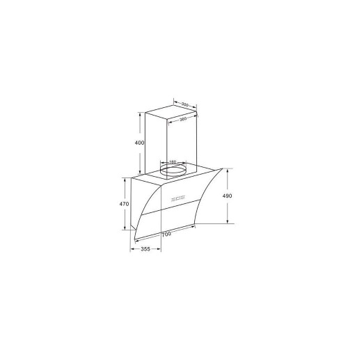 KROMSLINE KC-LINE-700-TC-W - Campana Decorativa 70CM