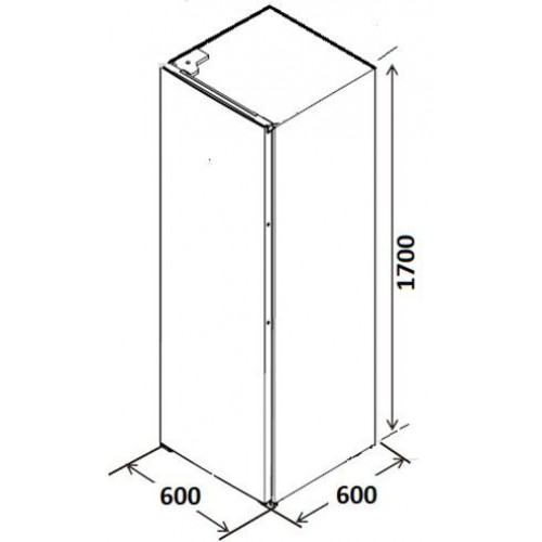 KROMSLINE KCVE-170-IX  INOX - Congelador Vertical Cíclico