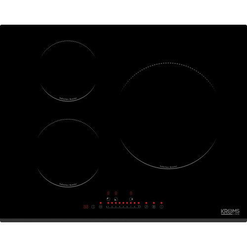 KROMSLINE KVI-3F-BV-65 Negro - Vitrocerámica de Inducción 65CM