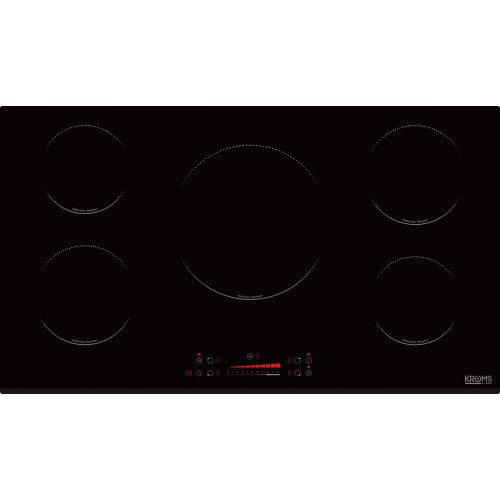 KROMSLINE KVI-5F-900BK Negro - Vitrocerámica de Inducción 90CM