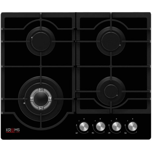 KROMSLINE KPG-4F-MCVU Negro - Placa de Gas 60CM