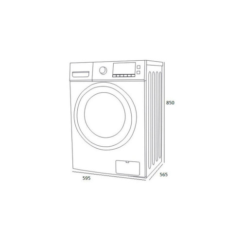 KROMSLINE KLAS-MAX-86-FBK-PBK Blanco - Lavadora Secadora 8KG 6KG 1400RPM