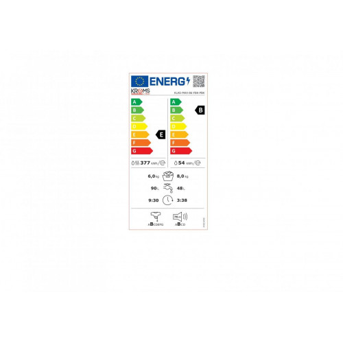KROMSLINE KLAS-MAX-86-FBK-PBK Blanco - Lavadora Secadora 8KG 6KG 1400RPM