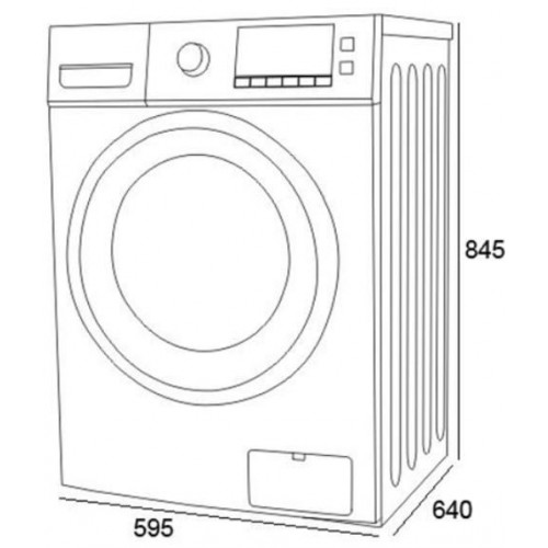 KROMSLINE KSE-MAX-10000-FW-PW Blanco - Secadora Bomba de Calor 10KG