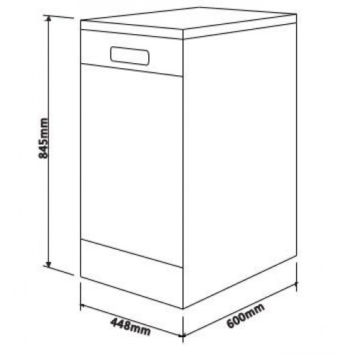 KROMSLINE KLV-4500-PDW Blanco - Lavavajillas 45CM 9 Servicios