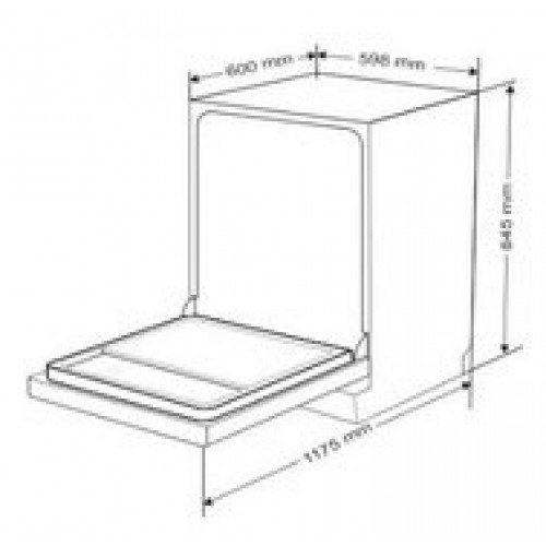 KROMSLINE KLVM-60X2D INOX - Lavavajillas 60CM 12 Servicios