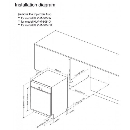KROMSLINE KLV-M-605-IX INOX - Lavavajillas 60CM 12 Servicios