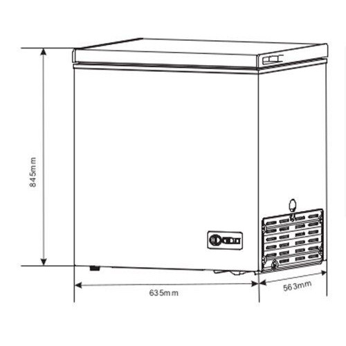 KROMSLINE KAR-HE-150 Blanco - Congelador Horizontal 142L