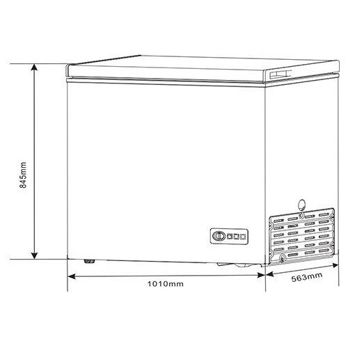 KROMSLINE KAR-HE-250 Blanco - Congelador Horizontal 244L