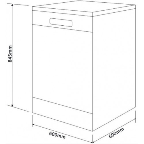 KROMSLINE KLV-602-1-W Blanco - Lavavajillas 60CM 12 Servicios