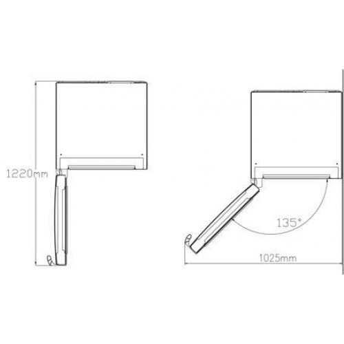 KROMSLINE KCVE-185-NF-DW Blanco - Congelador Vertical NO FROST