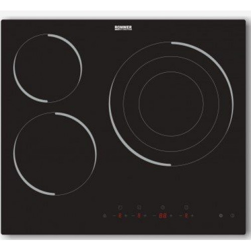 ROMMER VTM-60 Negro - Vitrocerámica Eléctrica 60CM