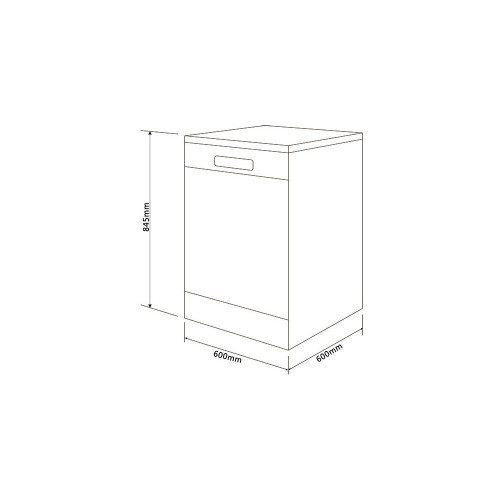 KROMSLINE KLV-600-3-B3-XBX Blanco - Lavavajillas 60CM 14 Servicios