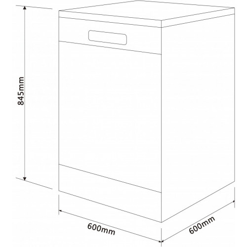 KROMSLINE KLV-600-3-B3-XW Blanco - Lavavajillas 60CM 14 Servicios