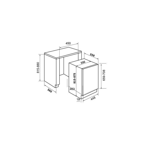 KROMSLINE KLVI-42-INT Integrable - Lavavajillas 45CM 9 Servicios