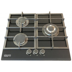 KROMSLINE KPG-3F-HFU Negro - Placa de Gas 60CM