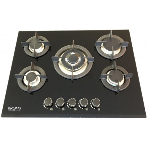KROMSLINE KPCG-5F-CR Negro - Placa de Gas 70CM