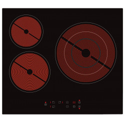 KROMSLINE KVR-3FR-300 Negro - Vitrocerámica Eléctrica 60CM