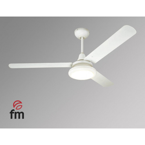 FM VTI-1140L Blanco - Ventilador de Techo 3 Aspas con Luz