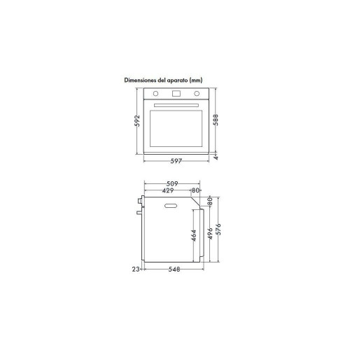 Smeg SF6300TVX - Horno Termoventilado 70L