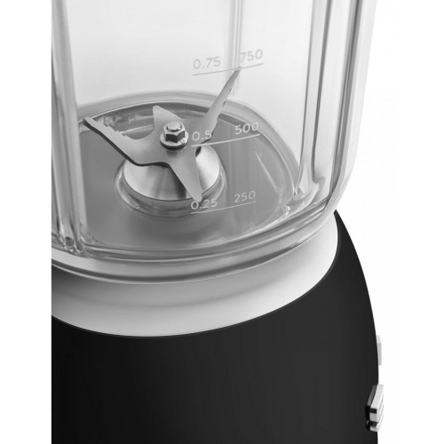 SMEG BLF-03-BLEU Negro Brillante - Batidora de Vaso 800W