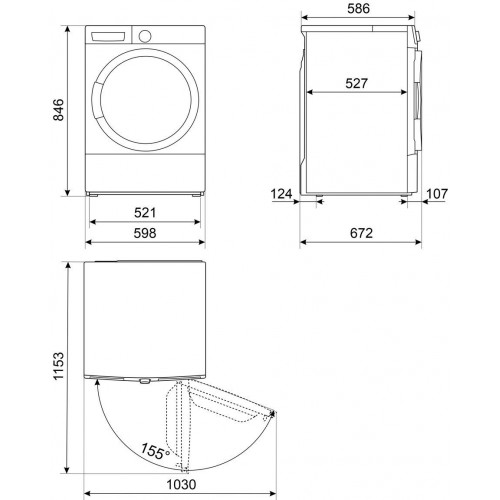 SMEG DNP09SEBES - Secadora Bomba de Calor 9KG