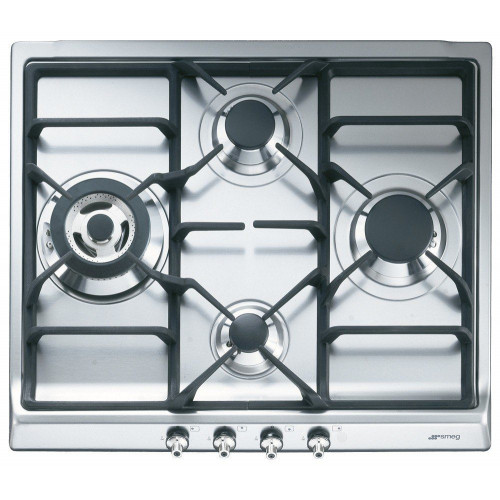 Placa de Gas Smeg SER60SGH3 Natural/Butano 4 Fuegos