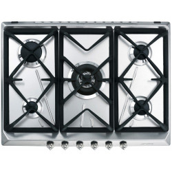 Placa Gas Natural Smeg SRV576GH5 70CM 5 Fuegos